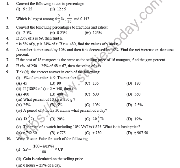 Math Numbers And Quantities Worksheets High School